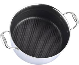 Cheffinger, Soeppan 28 cm, 8 l, met antiaanbaklaag en deksel, Zilver — thumbnail 2