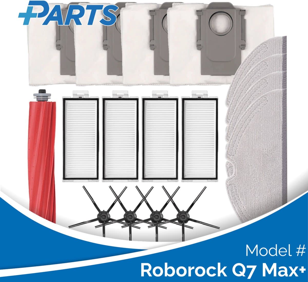 Roborock Q7 Max+ Onderhoudsset (Plus.Parts® alternatief voor 8.02.0145) — afbeelding 1