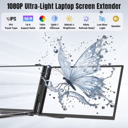 Siaviala S8 Pro 14" Portable Monitor | 1kg Ultralicht | 180° Kantelbaar | 100W Omgekeerd Opladen | Dual Speakers | Plug & Play | 300% Efficiëntie | Inclusief Alle Kabels — thumbnail 2