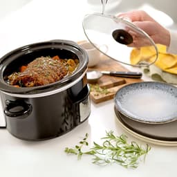 RVV® Slowcooker met timer - Slowcooker - Crockpot - Zwart - 31cm x 22cm x 30cm — thumbnail 3