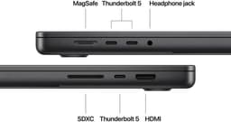 APPLE MacBook Pro 16" M4 Max 2024 1 TB - 48GB QWERTY 16‑core CPU - 40‑core GPU - Space Zwart — thumbnail 2