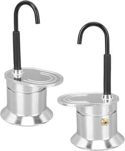 Hob Single Spout Espresso Maker - Single Tube Moka Pot 1 Cup 50ML - Aluminium Koffie Maker voor Buitenfeesten en Reizen — thumbnail 5