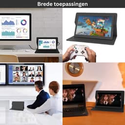 VH Supplies® Portable Monitor - Draagbaar Scherm - Laptop Scherm Uitbreider - 7 inch — thumbnail 4