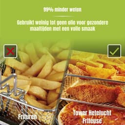 RVV® Heteluchtoven - Oven - Airfryer Oven - 11 Liter - Goud - 33cm x 39cm x 38cm — thumbnail 2