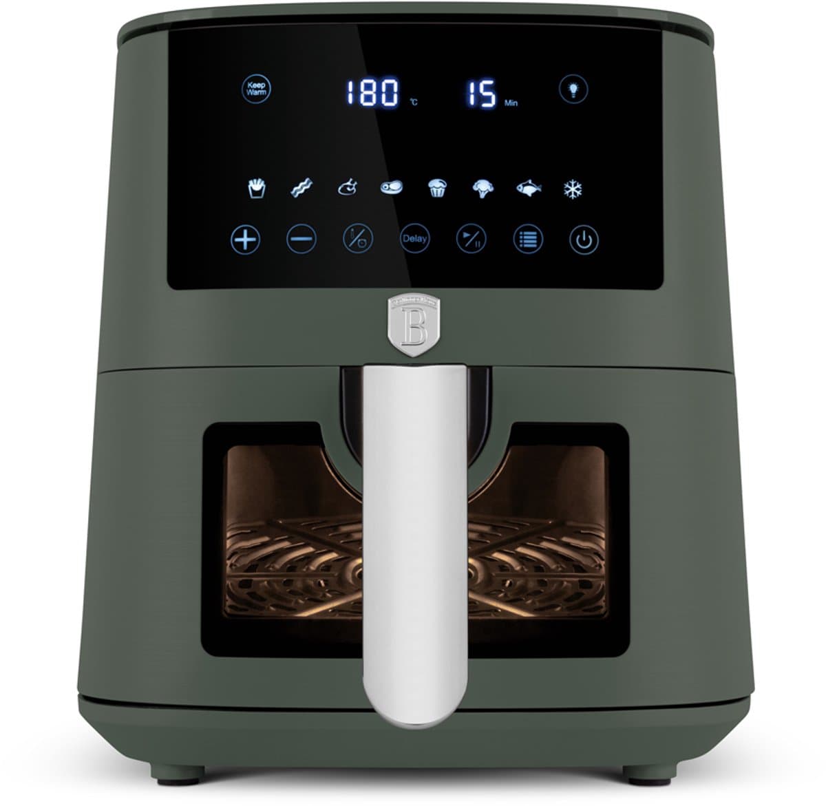 Berlinger Haus Airfryer XL - Mat groen — afbeelding 1