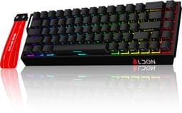 Mide68 - 65% Bedraad Gaming Toetsenbord - RGB Verlicht toetsenbord - Hall Effect Rapid Trigger Mechanisch Toetsenborden - Hot Swap - 8K Hz - 0.01mmRT - 0.125ms - Zij Bedrukte toetsen - 68 Keys -Beste prijs-kwaliteitverhouding - Edele zwarte — thumbnail 5