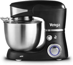 Standmixer 5 Liter Roestvrij Staal 1000W met 4 Accessoires en Receptenboek - Zwart — thumbnail 1