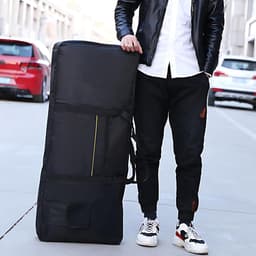 Keyboardtas - Toetsenbord Gig Bag - 61 Toetsen Instrument Keyboard Bag - 420D Oxford - Universele Keyboard Tas - Toetsenbord tassen Case - Perfect voor Het Vervoer Van Toetsenborden, Muziekaccessoires en Meer - Zwart — thumbnail 4