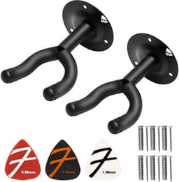 Finesse Gitaar Muurbeugel - 2-Pack - met Plectrums - Wandbeugel - Gitaarstandaard — thumbnail 1