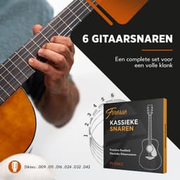 Finesse Gitaarsnaren Akoestische Gitaar - Klassiek - met Plectrums - .010 tot 0.46 - Gitaar Snaren — thumbnail 2