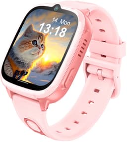 Mayni SmartWatch 4G - Smartwatch Kinderen - GPS Horloge Kind - GPS Tracker - Bellen/Videobellen - SOS - SIM - Waterdicht - Roze — thumbnail 1