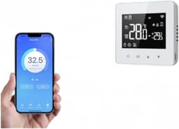 Thermostaat voor cv - Draadloos met Wifi - Met App - Wit — thumbnail 4