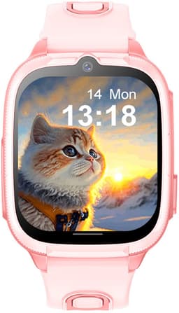 Mayni SmartWatch 4G - Smartwatch Kinderen - GPS Horloge Kind - GPS Tracker - Bellen/Videobellen - SOS - SIM - Waterdicht - Roze — thumbnail 2