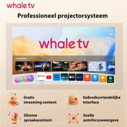 XGODY Smart Mini Beamer Full HD - Projector met Netflix, YouTube - Autofocus - 4K-ondersteuning - 700 ANSI- Home Cinema - Inclusief 100'' Projectiescherm — thumbnail 2
