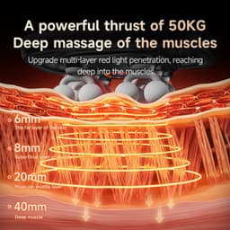 Massage Gun 12 koppig – Infrarood Massage apparaat met 30 Snelheden – Deep Tissue & Sport Massage Pistool – Professioneel Ontspanningsapparaat — thumbnail 3