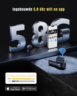 AMA® Dashcam Voor en Achter - Dashcam - Parkeermonitor - Nachtzicht - Zwart — thumbnail 3