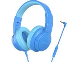 Blackview FitBuds K1 Over-ear hoofdtelefoon - On Ear bedrade opvouwbare hoofdtelefoon voor kinderen - Willekeurige kleur - Blauw/Roze