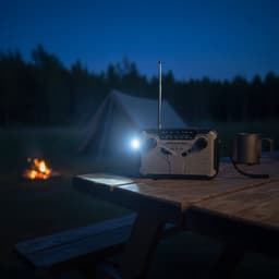 INHEIM® Beacon Noodradio - AM/FM Solar Opwindbaar - Powerbank - Zonneenergie - Noodpakket - Met Zaklamp - Opwindbaar — thumbnail 5
