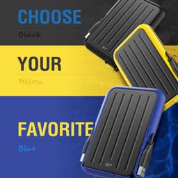 Silicon Power - Armor A66 - Portable USB 3.2 - Externe Harde Schijf - 1TB - Geel — thumbnail 3