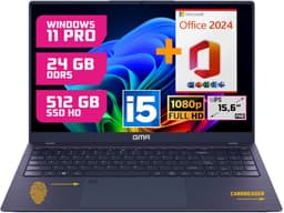 GMR Laptop 15.6 Inch Full HD IPS | Intel Core i5 | 24GB DDR5 RAM | 512GB SSD | Windows 11 Pro | Office 2024 | Zakelijke Laptop | Werk Laptop | Thuiswerk Laptop | Studenten Laptop — thumbnail 1