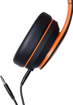PowerLocus P6 draadloze Over-Ear Koptelefoon Inklapbaar - Bluetooth Hoofdtelefoon - Met microfoon - Zwart/Oranje — thumbnail 2