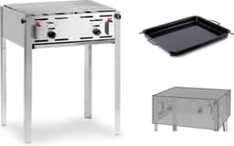 Hendi Grill-Master Maxi - Gasbarbecue + Bakplaat + Afdekhoes — thumbnail 1