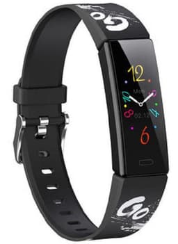 West Watches Model Wood Activity Tracker Stappenteller - Smartband - Sporthorloge Tieners/Kinderen - Zwart - Go — thumbnail 3