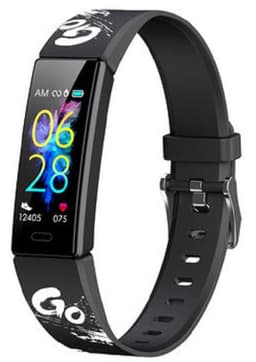 West Watches Model Wood Activity Tracker Stappenteller - Smartband - Sporthorloge Tieners/Kinderen - Zwart - Go — thumbnail 1