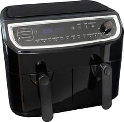 XXL Dubbele Heteluchtfriteuse 9L (2x4.5L) - Digitaal met 2 Aparte Manden & 2400W — thumbnail 5