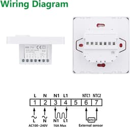 Slimme Wifi Thermostaat voor Waterverwarming - App Bediening & Spraakbesturing — thumbnail 5