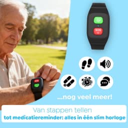 Wiesba WB69S - GPS Horloge Senior - Smartwatch voor Ouderen - Persoonlijke alarmen - alarm horloge ouderen - GPS Horloge Alzheimer - Valdetectie - Persoonlijk alarm — thumbnail 4