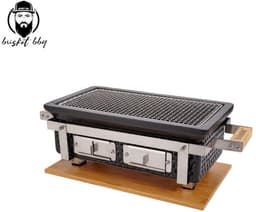 Brisket BBQ® Shichirin- Tafelgrill - Table Grill - Hibachi- Barbecue - Keramische Grill - Rechthoekige keramische BBQ — thumbnail 2