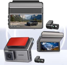 3,75 inch dashcam met dubbele opname, wifi, 2K + 1080p HD-video en bewegingsdetectie voor montage op de voorruit — thumbnail 3