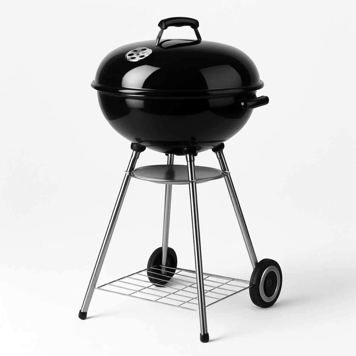 Ceruzo Houtskoolbarbecue op Wielen - Ø 46cm -H84 cm — afbeelding 1