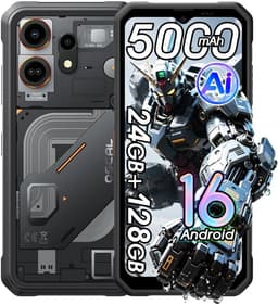 OSCAL MARINE 3 - Robuuste Smartphone - 4G - 24GB RAM - 128GB ROM - 6.56 inch - Robuuste Telefoon - Nachtzicht - Android 16 - NFC - GPS - Zwart — thumbnail 1