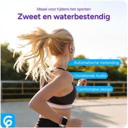 SBG Draadloze Oordopjes - Noise Cancelling - Headset - Bluetooth 5.4 - Earbuds oplaadcase - LED Display - Met Microfoon - Extra dopjes - Blauw — thumbnail 2