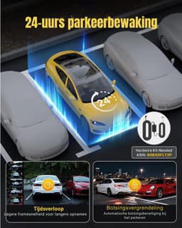 Florixa® Dashcam Voor en Achter - Dashcam - Dashcam Voor Auto - Zwart -‎5x 10x 4cm; 300 g — thumbnail 2