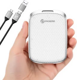 Draagbare Externe SSD 2TB Wit - Hoge Snelheid USB C Opslag — thumbnail 1