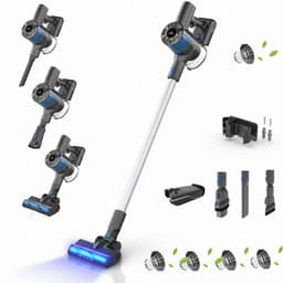 Innova Essentials PowerVac Filter Edition – Steelstofzuiger Draadloos - 500 Air Watts - met 4 extra HEPA-filters - met 4 verschillende opzetstukken - Draadloze Stofzuiger - Zonder zak op accu - Vacuum Cleaner — thumbnail 1