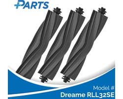 Dreame RLL32SE Borstels (3 Stuks, Plus.Parts® alternatief voor RMSRB0)