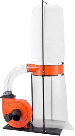 VEVOR Stofafzuigsysteem, 2038,8 M³/U 2,5 Micron Spaanafzuigsysteem, 2,0 HP Zaagselafzuigsysteem met 132,5 L Stofzak en 159 L Filterzak, Stofafzuiger voor Houtbewerking — thumbnail 1