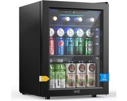48L Mini Koelkast met Glazen Deur voor Dranken en Meer