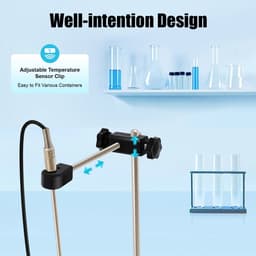 JAQZY Magneetroerder - Met Verwarmingsfunctie - roervolume van 2000 ml - Digitaal Display - Eenvoudige Bediening - Veiligheidsalarm — thumbnail 5