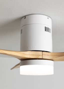 CREATE - Plafondventilator 40W silent 100% hout - S - Met licht - Afstandsbediening - WIND CALM NATURAL WOOD — thumbnail 2