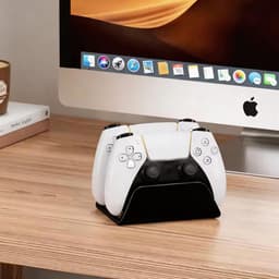 Sounix Oplaadstation geschikt voor PS5 / PS5 Slim / PS5 PRO / DualSense Controller - PS5 accessoires - Dual Oplader - Charging Dock - Zwart — thumbnail 5