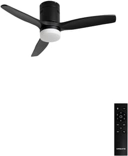 CREATE - Plafondventilator 40W silent 100% hout - S - Met licht - Afstandsbediening - WIND CALM NATURAL WOOD — thumbnail 1