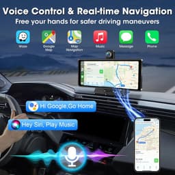 Carplay Display – Draadloos Carplay – Android Auto – Mirror Link – Dashcam – 10,26 Inch HD IPS Touchscreen – 4K Frontcamera met 350° Draaibare Lens — thumbnail 3
