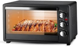 Heteluchtfriteuse Oven - Multifunctionele Kookplaat - Thuis Koken - Visueel Kookvenster - 40 Liter - Wit — thumbnail 1
