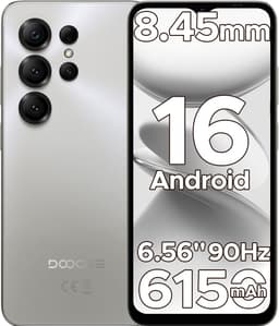 DOOGEE Note 56X - Smartphone - Android 16 - 24 GB RAM + 64 GB ROM / TF 2 TB - Octa core processor - 6,56 inch HD+ 90 Hz - 8 MP camera - 6150 mAh - 4G dual SIM - Face ID - GPS - OTG - Natuurlijke — thumbnail 1