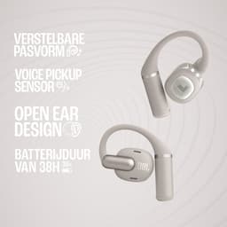 JBL Sense Pro - Open Ear Oordopjes - Oortjes Draadloos - Sport Oordopjes - Bluetooth - Sporten - Hardlopen - 38 uur - Spatwaterdicht - IP54 - Oorhaak - Zwart — thumbnail 5